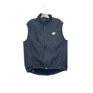 Pearl Izumi Women's Black Vest Collar Back Pocket Bungee Pull Cycling Vest Large